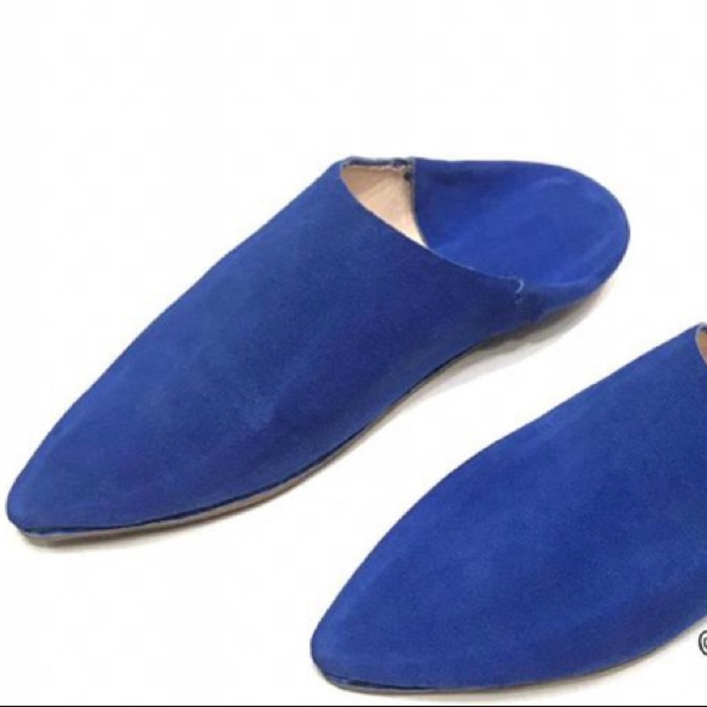 VRAI CUIR Moroccan pointed Slipper shoe Size 40. 8-9